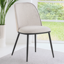 Étkezőszék, bézses barna/natúr fa/fekete, VUDIA