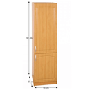 Alsó szekrény, jobb oldali kivitel, égerfa,  LORA MDF NEW KLASIK S60LO