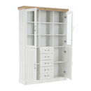 vitrines szekrény, északi sosna/vadtölgy, ROYAL W2D