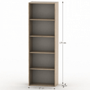 Magas könyvespolc, tölgy sonoma, TEMPO ASISTENT NEW 001