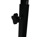 Állíthó számítógépasztal kerekekkel, fekete, WESTA