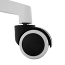 Irodai/gamer szék, fekete/fehér, YOKO