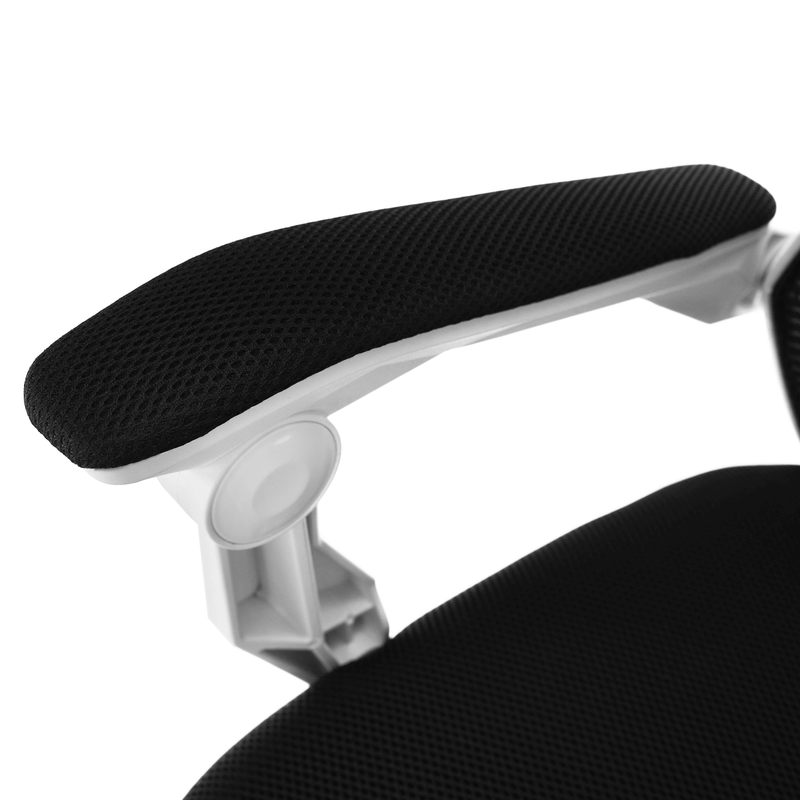 Irodai/gamer szék, fekete/fehér, YOKO