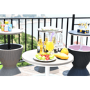 Kerti hűtőasztal, szürke, FABIR