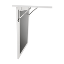 Összecsukható asztal falhoz, krétás táblával, fehér, ZALMAN