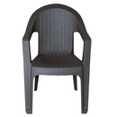 Kerti rakásolható szék, barna, ZAMA