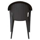 Kerti rakásolható szék, barna, ZAMA