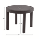 Kerti asztal, barna, ZAMA