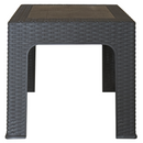 Kerti kisasztal rakásolható, barna, ZAMA