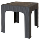 Kerti kisasztal rakásolható, barna, ZAMA