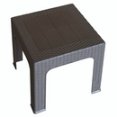 Kerti kisasztal rakásolható, barna, ZAMA