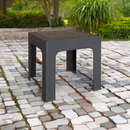 Kerti kisasztal rakásolható, barna, ZAMA