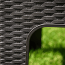 Kerti kisasztal rakásolható, barna, ZAMA