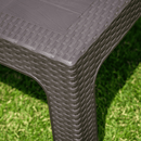 Kerti kisasztal rakásolható, barna, ZAMA