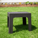 Kerti kisasztal rakásolható, barna, ZAMA