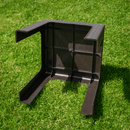 Kerti kisasztal rakásolható, barna, ZAMA