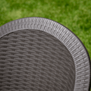 Kerti rakásolható szék, barna, ZAMA