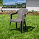 Kerti rakásolható szék, barna, ZAMA