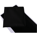 Összehajtható puff, fehér textilbőr, ZAMIRA