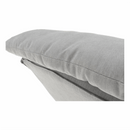 Fotel lábtartóval, világosszürke/természetes, ZANDER