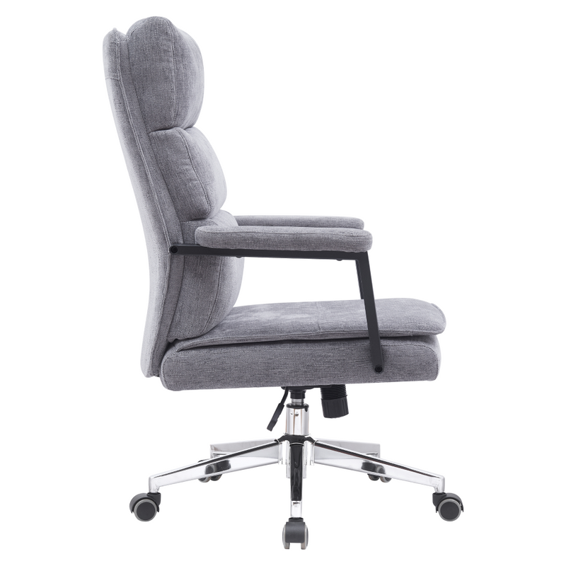 Irodai szék, szürke/króm, ZAVIER