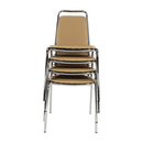 Szék tárgyalóterembe, barna textilbőr, ZEKI