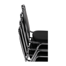 Szék tárgyalóterembe, fekete textilbőr, ZEKI