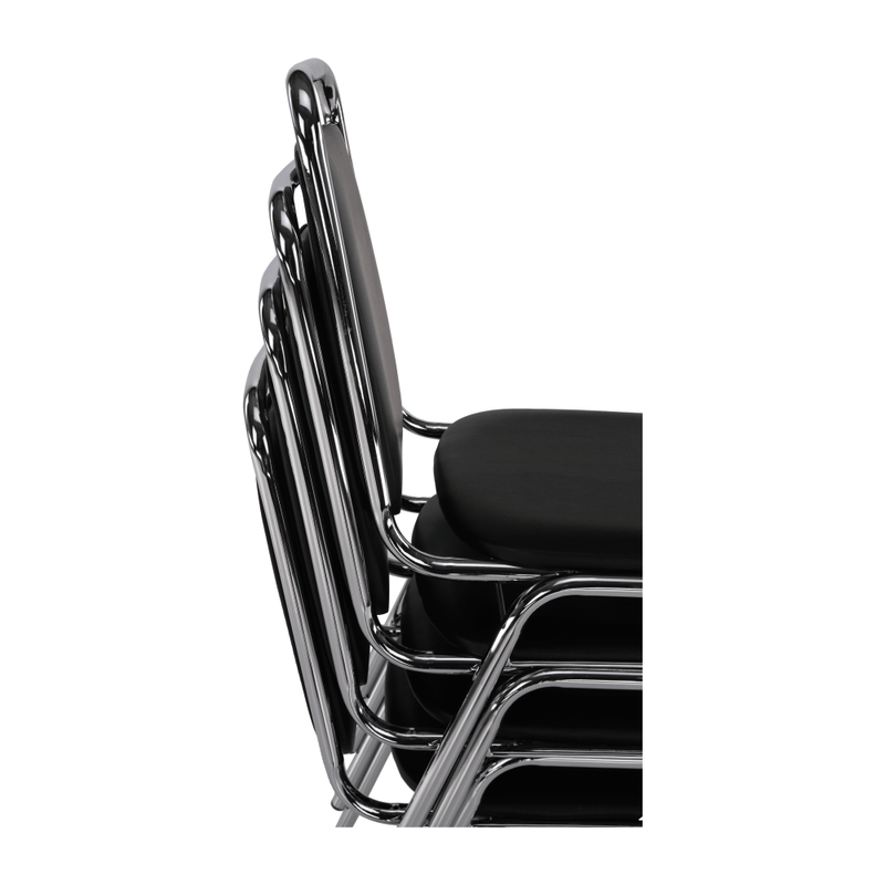 Szék tárgyalóterembe, fekete textilbőr, ZEKI