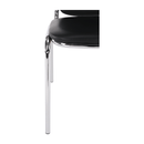 Szék tárgyalóterembe, fekete textilbőr, ZEKI