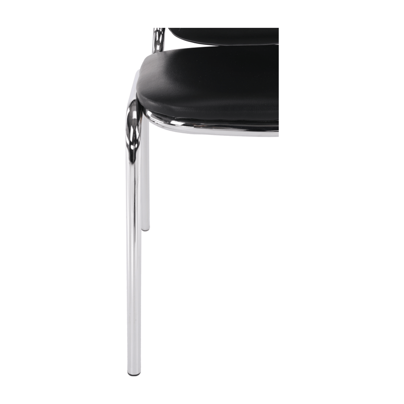 Szék tárgyalóterembe, fekete textilbőr, ZEKI