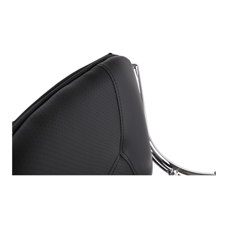 Szék tárgyalóterembe, fekete textilbőr, ZEKI