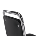 Szék tárgyalóterembe, fekete textilbőr, ZEKI