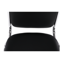 Szék tárgyalóterembe, fekete textilbőr, ZEKI