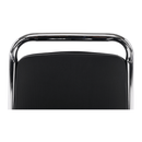 Szék tárgyalóterembe, fekete textilbőr, ZEKI