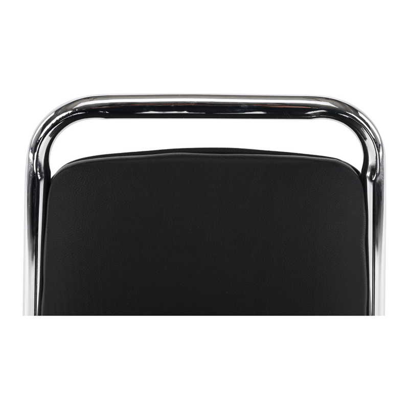 Szék tárgyalóterembe, fekete textilbőr, ZEKI