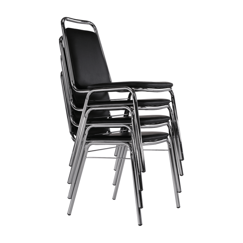 Szék tárgyalóterembe, fekete textilbőr, ZEKI