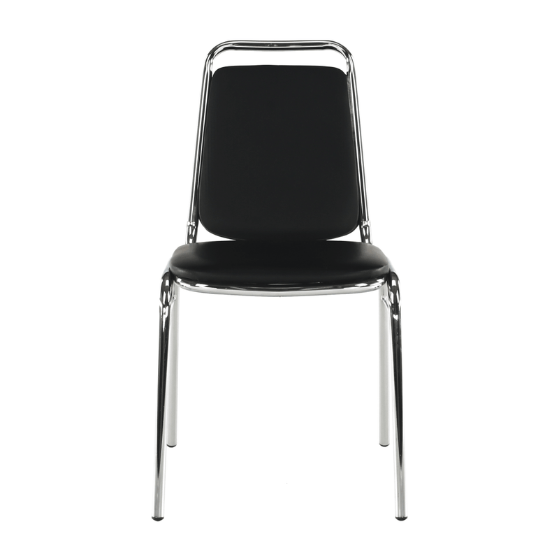 Szék tárgyalóterembe, fekete textilbőr, ZEKI