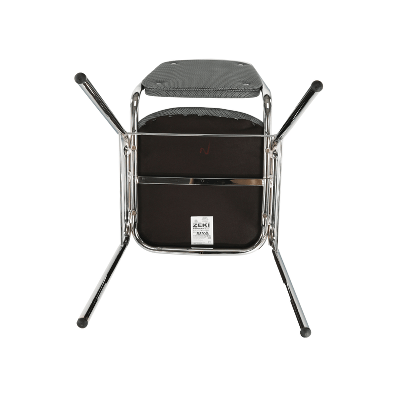 Szék tárgyalóterembe, szürke háló, ZEKI