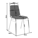 Szék tárgyalóterembe, szürke háló, ZEKI