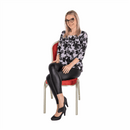 Egymásba rakható szék, bordó/champagne, ZINA 2 NEW