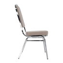 Rákásolható szék,  bézs/minta/króm, ZINA 3 NEW