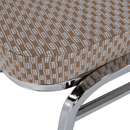 Rákásolható szék,  bézs/minta/króm, ZINA 3 NEW