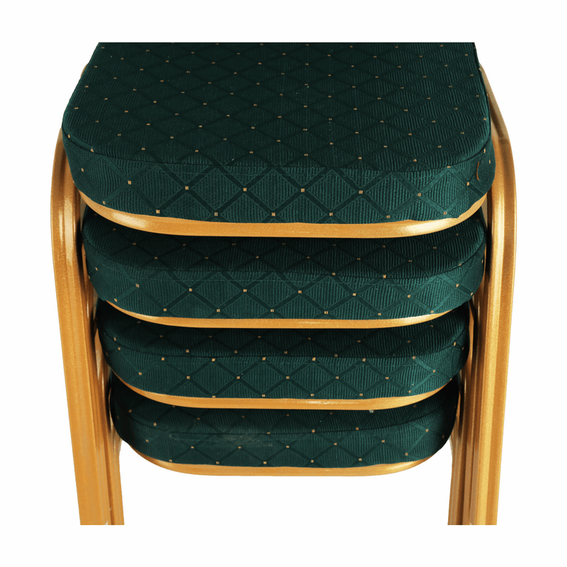 Rákásolható szék,  zöld/arany festés, ZINA 3 NEW