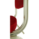 Egymásba rakható szék, bordó/champagne, ZINA 2 NEW