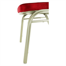 Egymásba rakható szék, bordó/champagne, ZINA 2 NEW