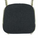 Egymásba rakható szék, szürke/champagne, ZINA 2 NEW