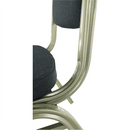 Egymásba rakható szék, szürke/champagne, ZINA 2 NEW