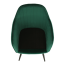 Dizájnos fotel, smaragd Velvet anyag, ZIRKON