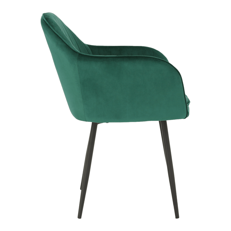 Dizájnos fotel, smaragd Velvet anyag, ZIRKON