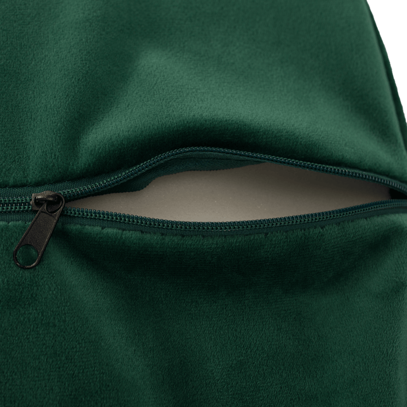 Dizájnos fotel, smaragd Velvet anyag, ZIRKON